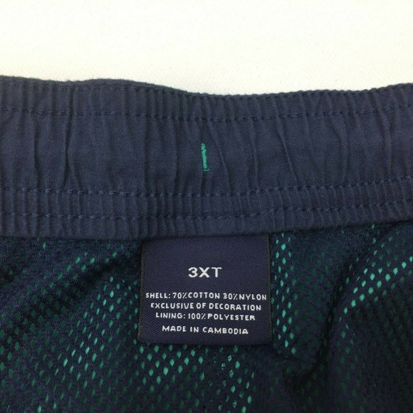 Cremeiux Swimwear Men's Swim Shorts Trunks Lined Teal Green Pineapple Size 3XT - Picture 11 of 11